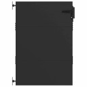  Hageport Svart 105 x 125 cm Pulverlakkert stål