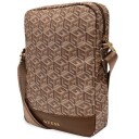 Etui Na Tablet Guess Guess Gcube Stripe Tablet Bag Torba Na Tablet 10" (Br�zowy)