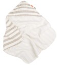 Done By Deer Stripes Babyhåndkle - 70 × 70 cm - Sand