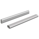 vidaXL Klesslanger 2 pcs sølv 264 x 15 x 29 mm Aluminium Legering