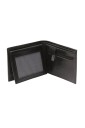 Nord Leather Dollar herre skinn lommebok 7 kort/ myntlomme Svart