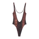 Jean Paul Gaultier Dame Svømmetøy Brun M,