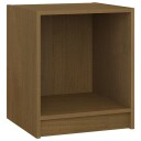 vidaXL Nattbord 35,5x33,5x41,5 cm heltre furu honningbrun