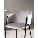 Venture Design Evelina spisestol Lysegrå/svart Svart