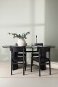 Venture Home   Spisegruppe Isolde med 4 stk stoler Montros   Svart