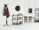 Stående kleshenger 16 kroker metall ModernHome Svart