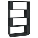 vidaXL Bokhylle/romdeler gr? 80x25x132 cm heltre furu