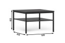 Anjal Sofabord 60 cm - Svart