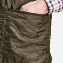 Barbour Polarquilt Zip-In Vest med Fleecefôr - Khaki Grønn XXL