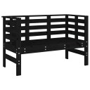  Hagebenk svart 111,5x53x71 cm heltre furu 825139