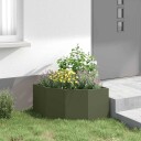 vidaXL Hjørne Plante Olivengrønn 60 x 60 x 35 cm Stål