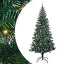  Kunstig Forhåndsopplyst Juletre grønn 240 cm PVC og metall