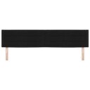  Hodegavel Linje Design Svart 200 cm Stoff