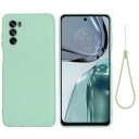 INCOVER Motorola Moto G62 Silikon Bakdeksel med Stropp - Grønn