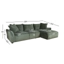 Hjørnesofa Denvi Høyre   mintgrønn