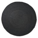 ferm LIVING Eternal juteteppe rund large Black