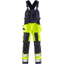 Fristads Hängslebyxa Flamestat 1075 Aths, Klass 2 Varsel Gul/marinblå C52