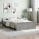 vidaXL Sengeramme med hode- og fotgavl grå sonoma 120x190 cm 8721012157361