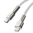 Baseus Cafule 2m USB-C til Lightning 20W Strømkabel Hvit