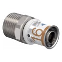Uponor S Press Plus Overgangskobling UTG 20 x 20 mm for Gulvvarme og Vannsystemer