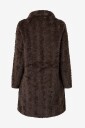 NO. 1 BY OX   Frakk av juksepels Fake Fur Coat w Collar   Brun