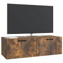  Vegghengt TV skap Røkt Eik 98 x 41 x 30 cm Konstruert tre