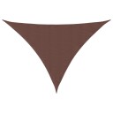 vidaXL Solseil oxfordstoff trekantet 4x4x5,8 m brun