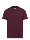 C.P. Company 30/1 Logo T-Shirt - Burgundy - XS