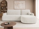 Branrel 3 seters sofa med divan   hvit