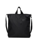 Rains Dash Tote Bag vanntett svart med justerbar skulderstropp