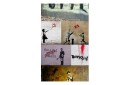 Fototapet Banksy A Collage 50x1000 - Artgeist sp. z o. o.