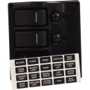 Bryterpanel med aut.sikring 12V uttak sort