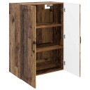 vidaXL Vegghengt skap Gammelt tre 66 x 34,5 x 90 cm Konstruert tre