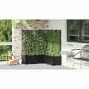Hageplanter med Trellis 5 stk Svart 120x120x143 cm