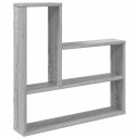 vidaXL Vegghylle Grå Sonoma 60 x 11 x 60 cm Konstruert tre