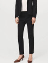 Mango Mid Rise Suit Trousers   Black   38