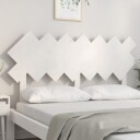 vidaXL Sengegavl hvit 151,5x3x81 cm heltre furu