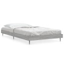 vidaXL Sengeramme grå sonoma 100x200 cm konstruert tre