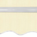 vidaXL Foldbar markise manuell 400 cm kremhvit