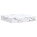  Vegghylle Hvit marmor 23 x 23,5 x 4 cm Konstruert tre