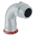 Geberit 90° Bøy 22 mm R3/4 Stål Vannrør
