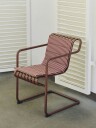 Terrazza Folding Seat Cushion 82x40 cm Terracotta bold stripe