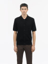 Tiger of Sweden Araawen Knitted Short Sleeve Shirt Black