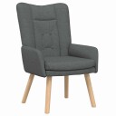  Avslappende stol Mørke grå 63 x 67 x 94 cm stoff
