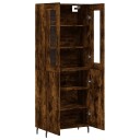 vidaXL Highboard røkt eik 69,5x34x180 cm konstruert tre 8720845476526