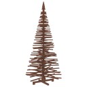 vidaXL Trekjuletrær KOTKA 240 cm Heltre furu Mørkebrun finish