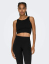 Only Play Onpjaia Life Un Sl Seam Short Top Noos - Black - XS/S