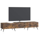  TV skap med skuff Røkt Eik 147 x 34,5 x 30 cm Konstruert tre