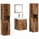  Bademøbelsett 4 pcs Gamle tre 41 x 38.5 x 46 cm Konstruert tre