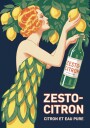 Art Deco Lemon Lady Plakat / 100x150